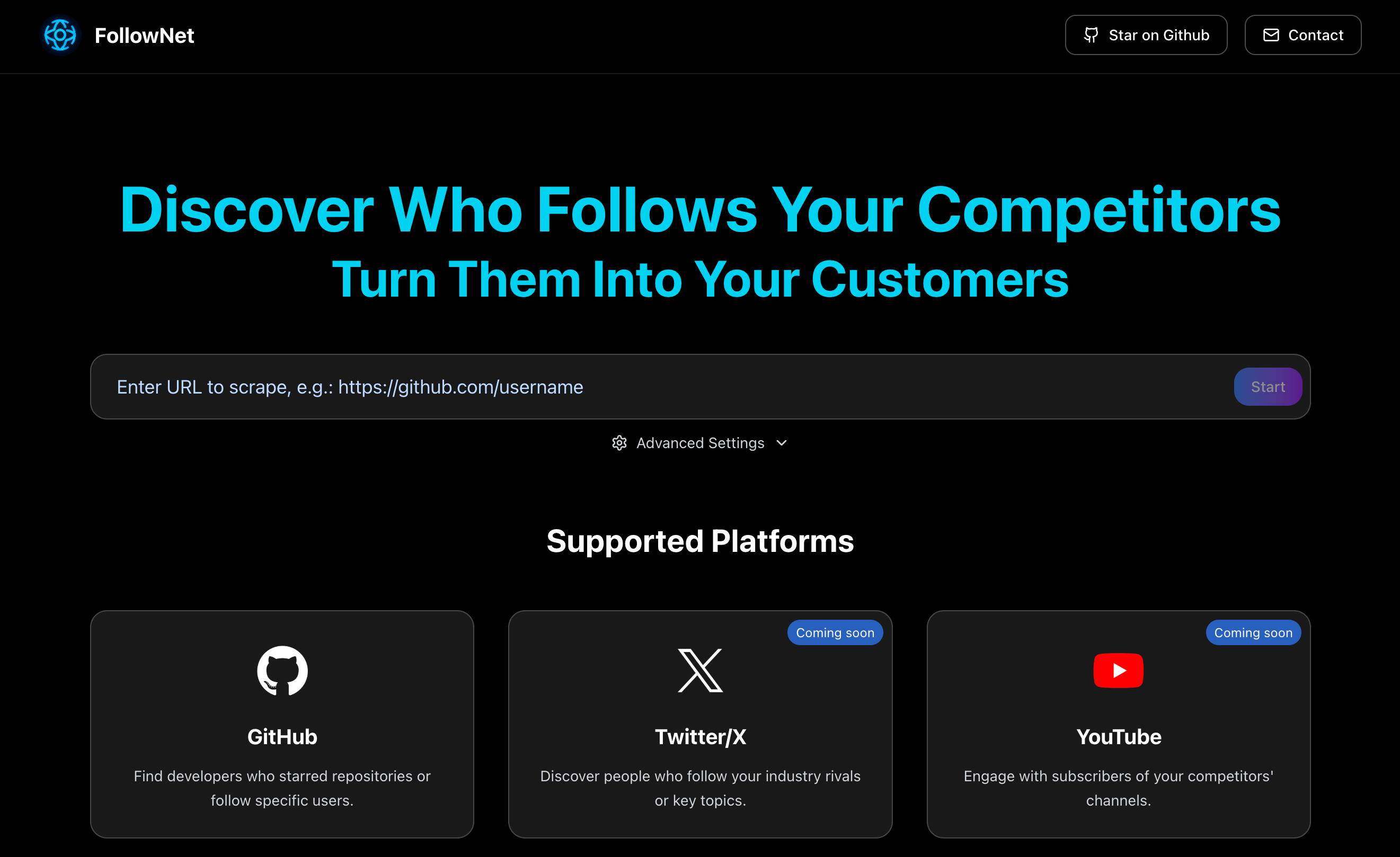 FollowNet Analytics Tool